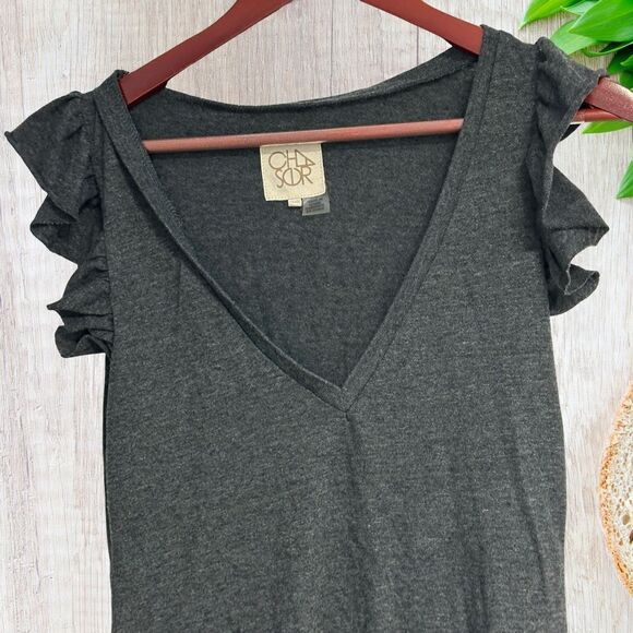 Chaser Women's Mini Dress XS Gray Casual Boho Minimalist - Picture 2 of 9